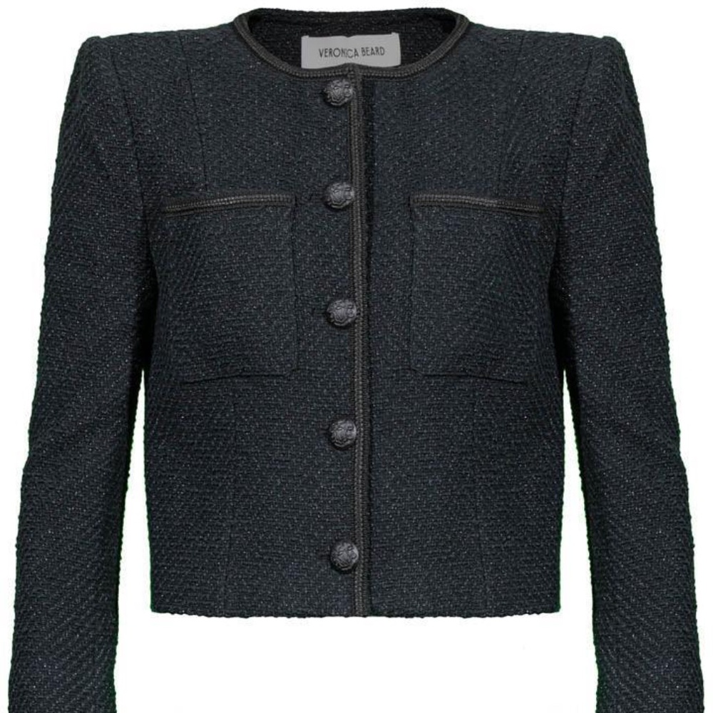 Veronica beard lars tailored tweed jacket US12
